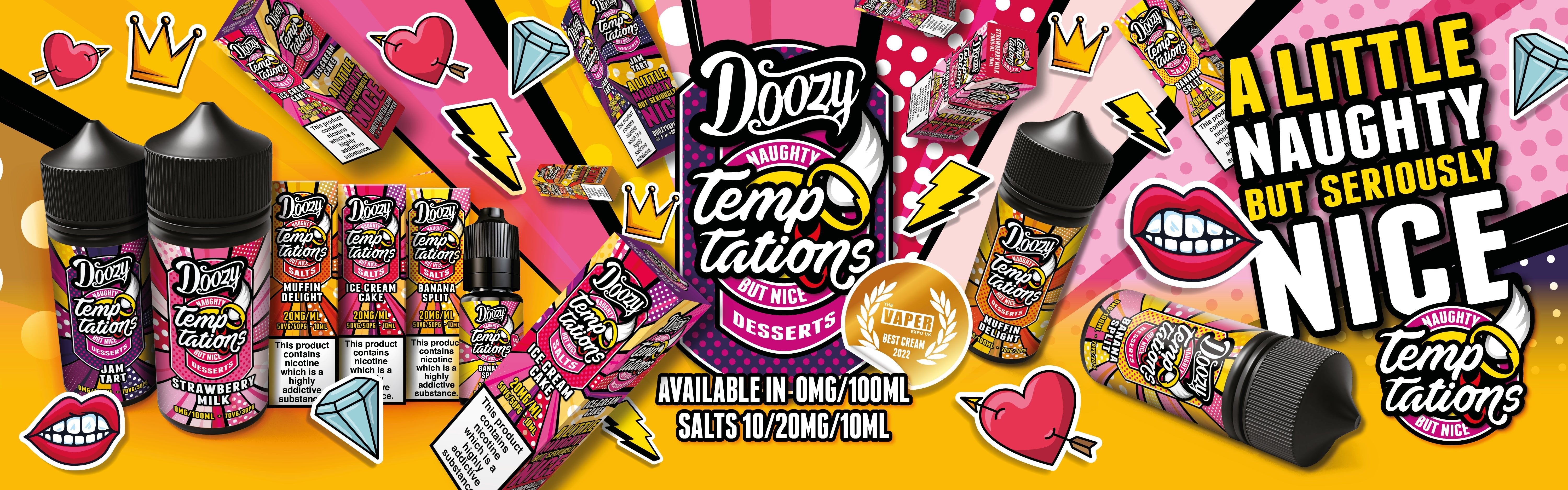 Doozy Temptations: Exquisite Dessert E-Liquids | UK's Finest Vape selbyvapes Doozy Temptations: Exquisite Dessert E-Liquids | UK's Finest Vape selbyvapes