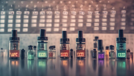 various vape tanks filled with e-liquid