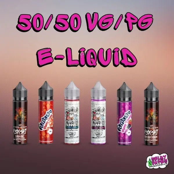 50/50 VG/PG e-liquids