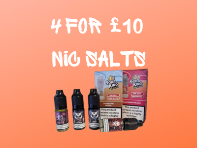 4 For £10 Nic Salts
