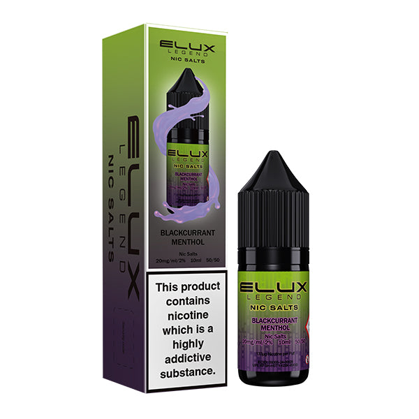 Blackcurrant Menthol Elux Legend Nic Salts