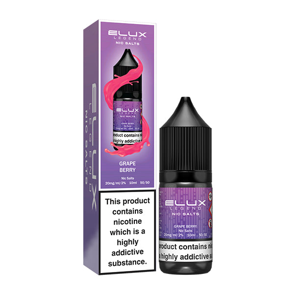 Grape Berry Elux Legend Nic Salts