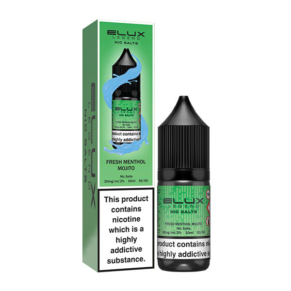 Fresh Menthol Mojito Elux Legend Nic Salts