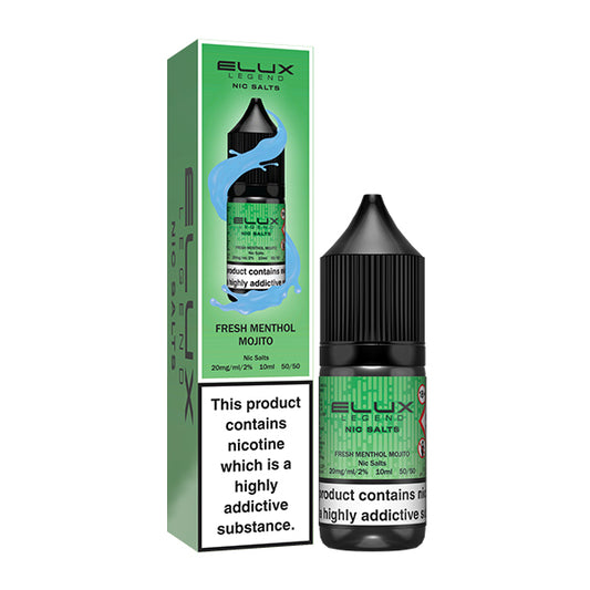 Fresh Menthol Mojito Elux Legend Nic Salts