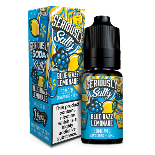 Seriously Salty Soda Blue Razz Lemonade