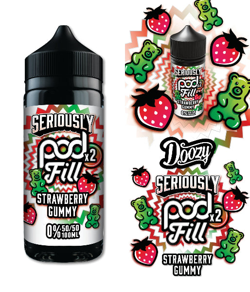 Seriously Pod Fill x2 Strawberry Gummy