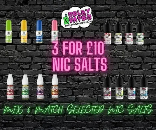 3 For £10 Nic Salts 
